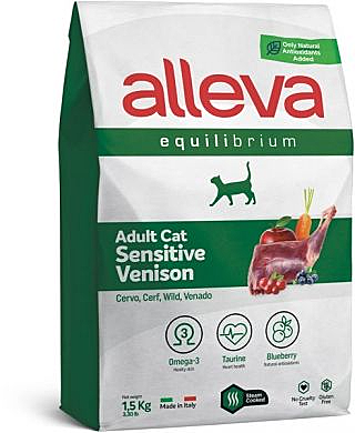 Корм д/к Alleva Equilibrium Sensitive 1,5кг Оленина