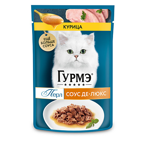 Корм д/к Gourme Перл ДеЛюкс пауч 75г Курица/Соус
