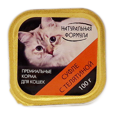 Корм д/к Натуральная формула лам. 100г Суфле Телятина