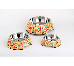 Миска 350мл/меламин/металл/рисунок 45-М