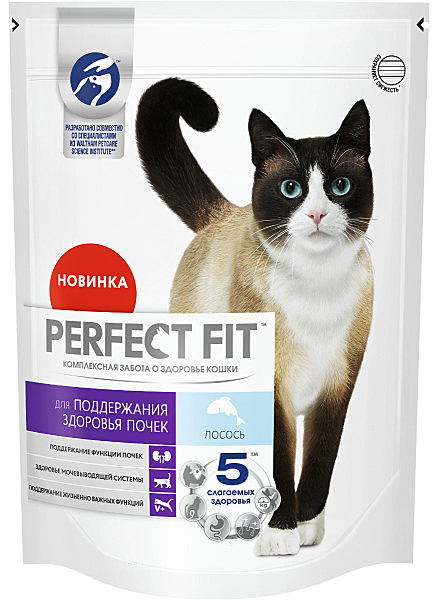 Корм д/к Perfect Fit 650г Лосось здоровье почек