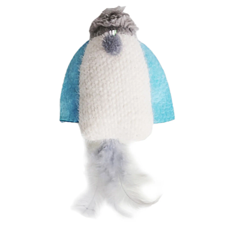 Игрушка д/к Petpark Космический корабль перья/кош.мята/20см