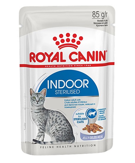 Корм д/к RC Indoor Sterilised пауч 85г соус