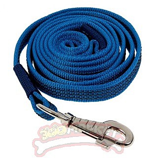 Поводок Каскад 20мм*7м нейлон/двухсторонний/синий