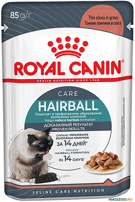 Корм д/к RC Hairball пауч 85г соус