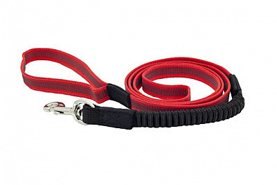 Поводок Каскад 20мм*2м/нейлон/буффер.резинка/красный