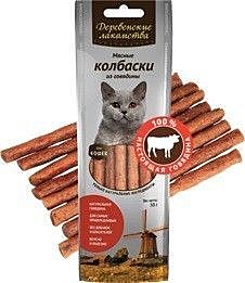 Лак-во д/к Деревенские лак-ва Колбаски Говядина 8шт/45г