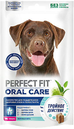 Лак-во д/c Perfect Fit Oral Care 130г Говядина