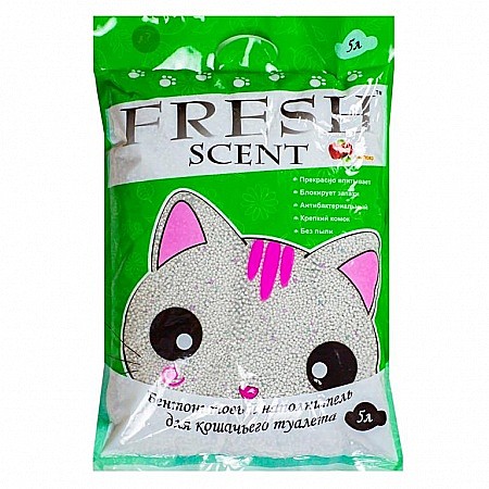 Наполнитель FreshScent 5л Яблоко бентонит/ком.