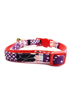 Ошейник Japan Premium Pet Японская сакура красный