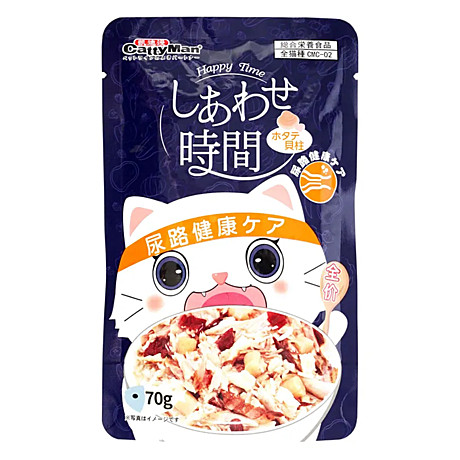 Корм функц. д/к CattyMan Момент счастья пауч 70г Гребешок/Тунец
