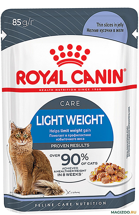 Корм д/к RC Light Weight Care пауч 85г Проф-ка избыт.веса желе