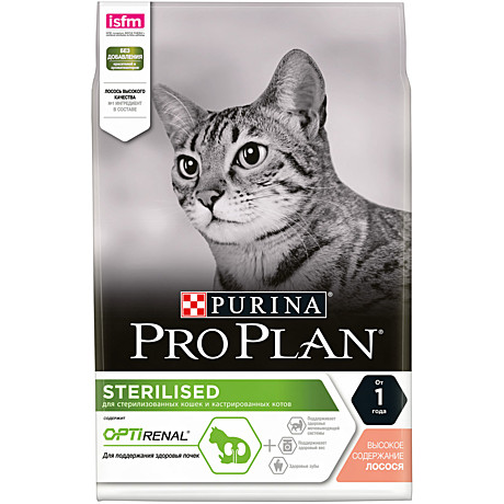 Корм д/к Pro Plan Stelised 3кг Лосось здор/почек