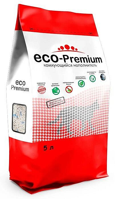Наполнитель ECO-Premium Blue 5л древес/ком./смыв. 