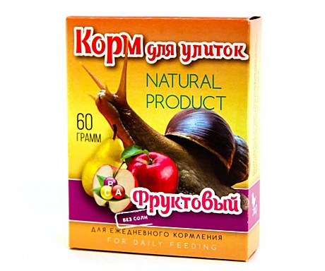 Корм д/улиток Эльф Фруктовый 60г