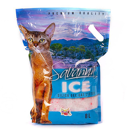 Наполнитель Savanna Ice 8л/3,2кг силикагель/цветочный