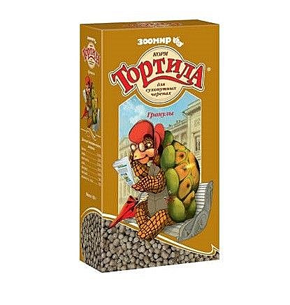 Корм д/сухопутных черепах Тортила Гранулы 150г